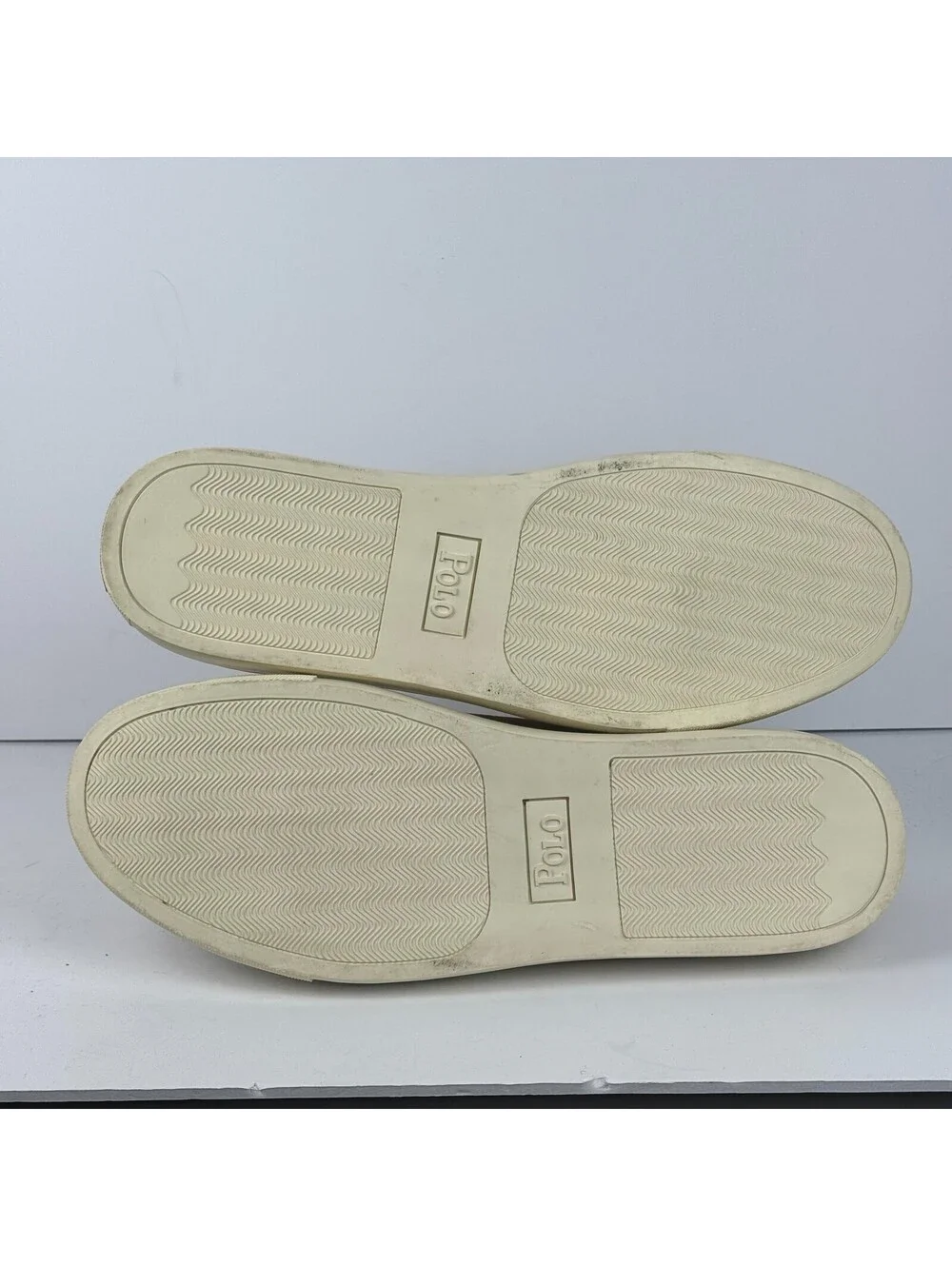 Polo Ralph Lauren Jermain Mens 13 D Tan Suede Leather Sneaker Shoes EUC